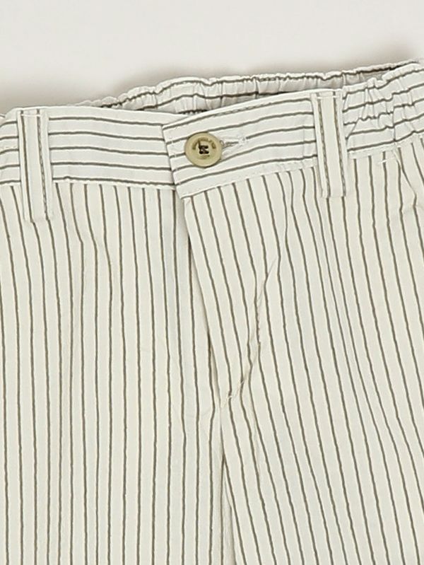 3. Bermuda neonato in cotone stretch Bianco-Salvia Emanuel Pris ebm5129n