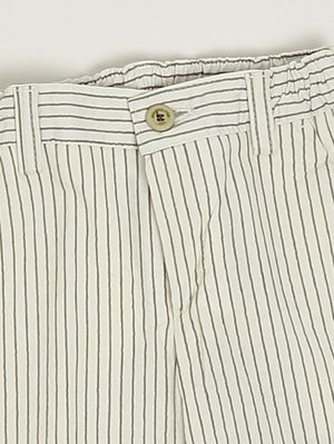 3. Bermuda en coton stretch pour bébé garçon Blanc-Sauge