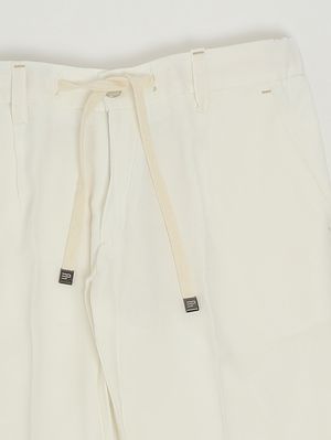 3. Boys' viscose-blend trousers Milk-Beige