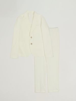 1. Boys' crêpe two-piece set Milk
