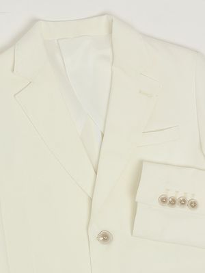4. Boys' crêpe two-piece set Milk