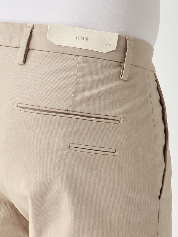 4. Pantalon homme BG03 en coton stretch Sable Briglia bg03300049