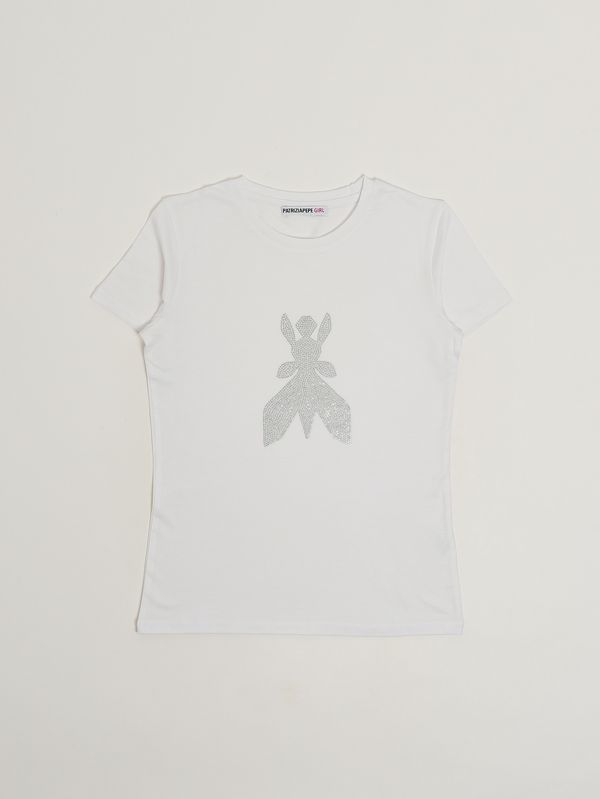 Girls' stretch viscose T-shirt White Patrizia Pepe