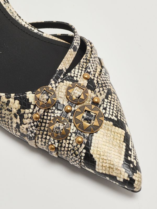 5. Escarpins femme Gloria en cuir Saint Python Pinko sd0485p042