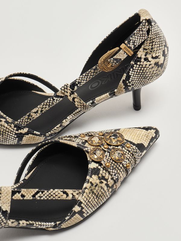 4. Escarpins femme Gloria en cuir Saint Python Pinko sd0485p042