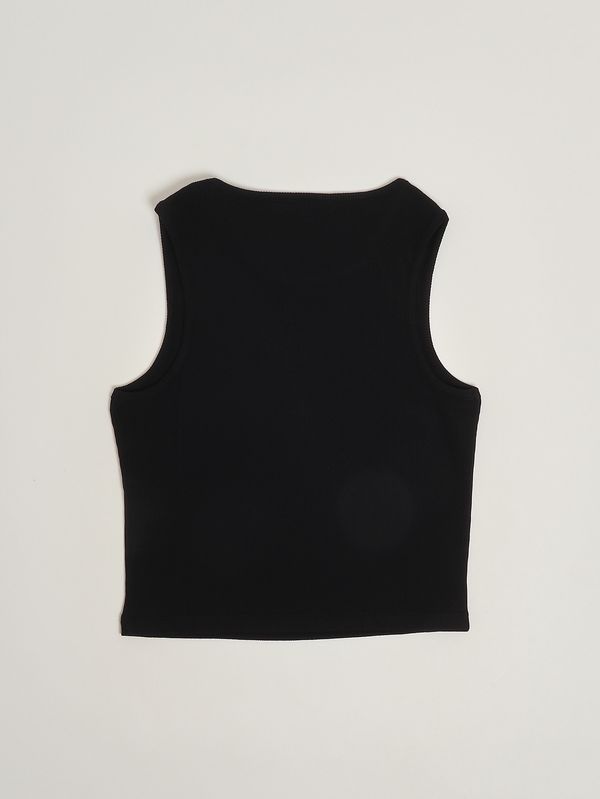 2. Mädchen-Top aus Stretch-Baumwolle Schwarz Patrizia Pepe 7m0977j267