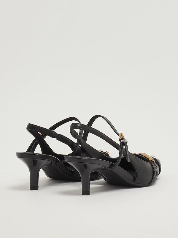 3. Décolleté donna Gloria 18 in pelle nappata Nero Pinko sd0489p003