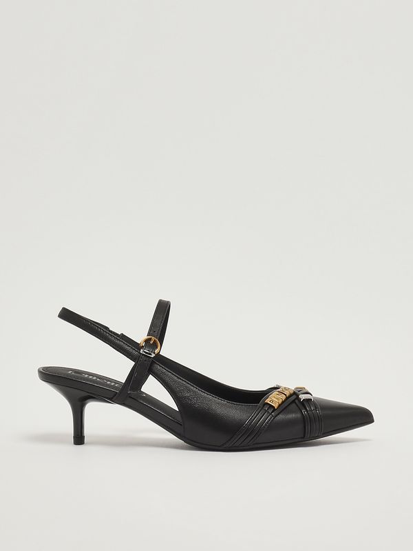 1. Décolleté donna Gloria 18 in pelle nappata Nero Pinko sd0489p003