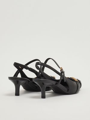 3. Décolleté donna Gloria 18 in pelle nappata Nero