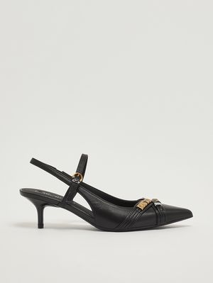 1. Décolleté donna Gloria 18 in pelle nappata Nero