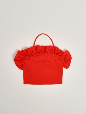 2. Mädchen-Top aus Stretch-Baumwolle Rot