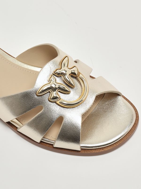 5. Sandalo donna Milly in pelle Platino Pinko sd0463p049