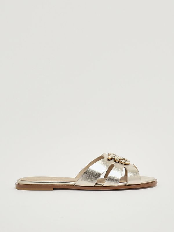 1. Sandalo donna Milly in pelle Platino Pinko sd0463p049
