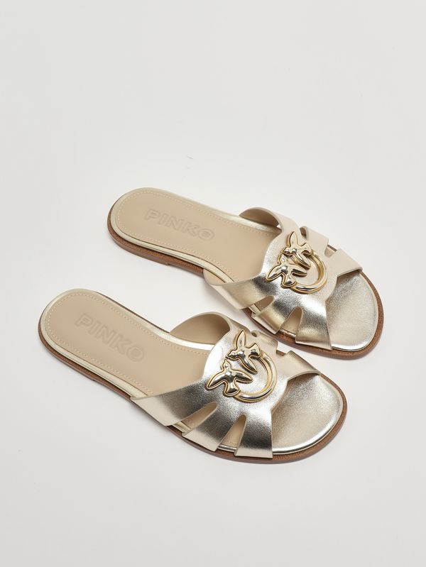 2. Sandalo donna Milly in pelle Platino Pinko sd0463p049