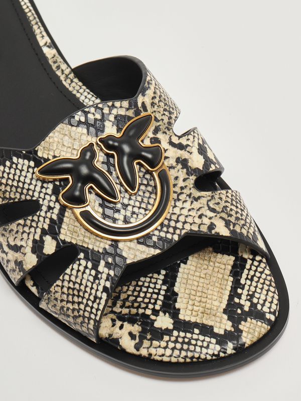 5. Milly women's leather sandal St. Python Pinko sd0463p042