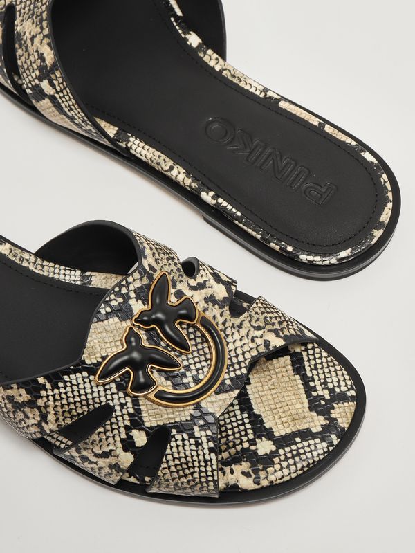 4. Milly women's leather sandal St. Python Pinko sd0463p042