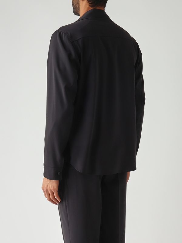 4. Surchemise John en laine pour homme Marine Briglia john300108