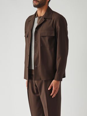 3. Herren-Overshirt John aus Wolle Moro