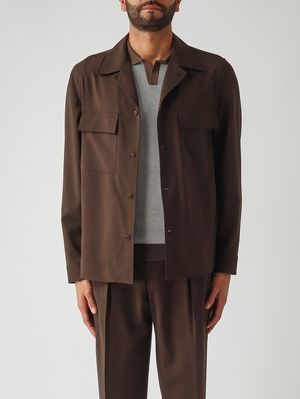 1. Herren-Overshirt John aus Wolle Moro
