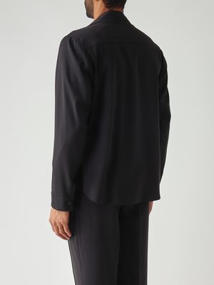 4. Surchemise John en laine pour homme Marine