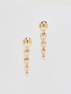 1. Aretha women's metal earrings Gold
