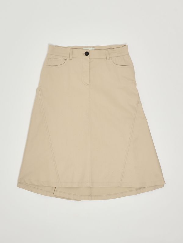 1. Jupe fille en coton stretch Beige Fendi jfe205as5y