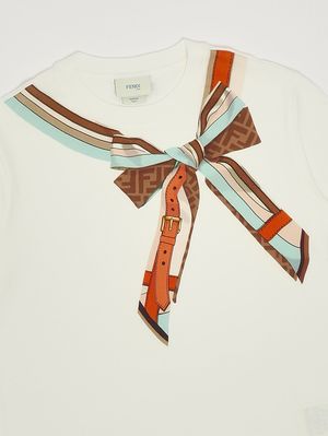 3. Girls' cotton T-shirt White
