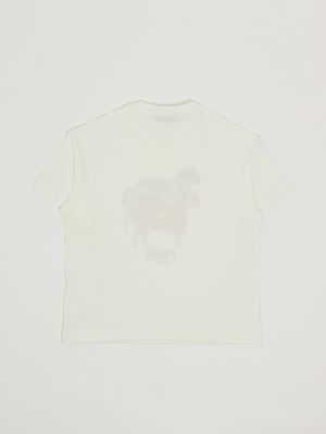 2. T-shirt fille en coton Blanc