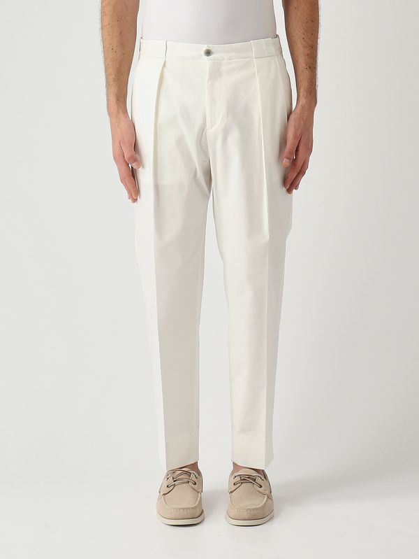 Pantalon homme Portobellos Easy Fit en coton stretch Lait Briglia