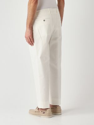 3. Pantalon homme Portobellos Easy Fit en coton stretch Lait