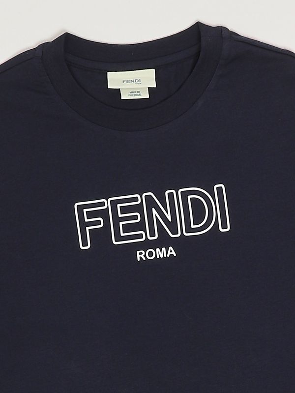 3. Boys' cotton T-shirt Blue Fendi jui2027aj