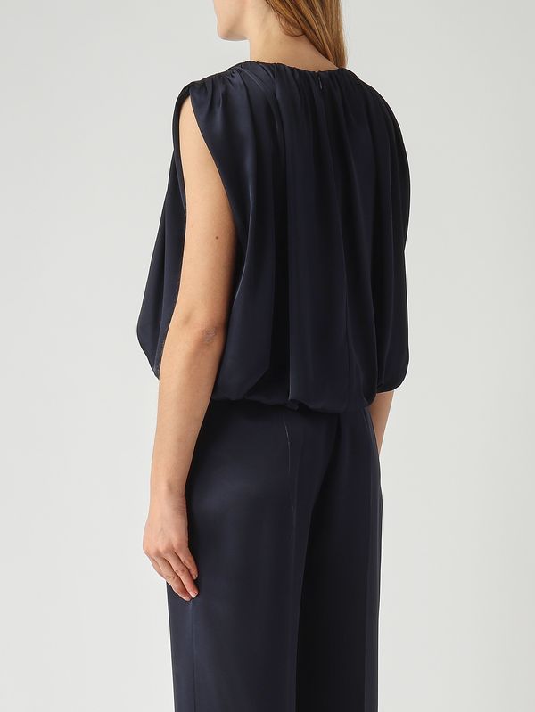 5. Damenbluse Ela aus Satin Nacht Liviana Conti f6ss55