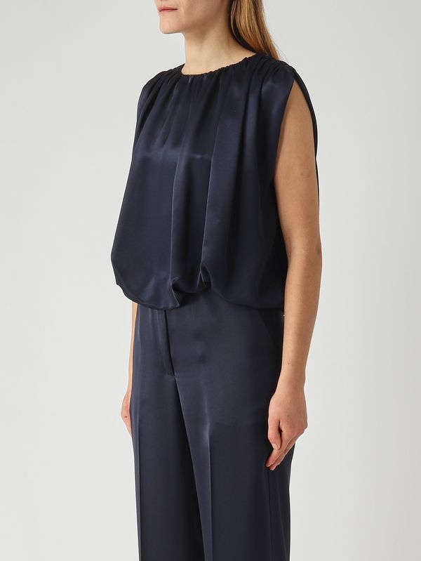 4. Damenbluse Ela aus Satin Nacht Liviana Conti f6ss55