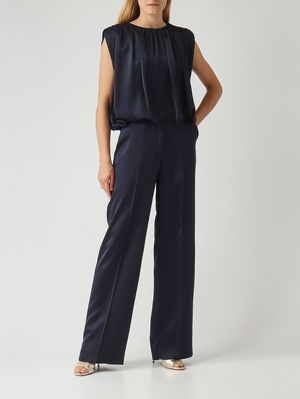 2. Damenbluse Ela aus Satin Nacht
