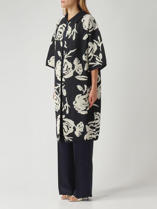 3. Cappotto donna Andrew in misto viscosa Notte-Corno Liviana Conti f6sa95