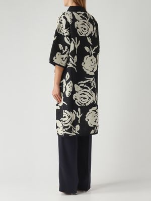 4. Cappotto donna Andrew in misto viscosa Notte-Corno