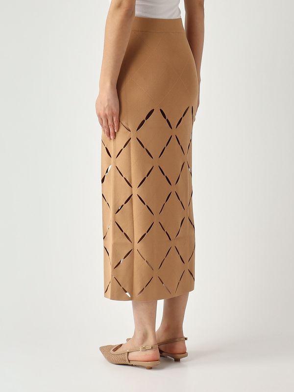 4. Women's Peggy skirt in a viscose blend Cocoa Liviana Conti f6sa91