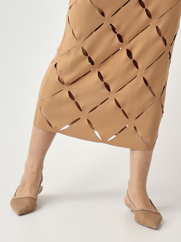 5. Women's Peggy skirt in a viscose blend Cocoa Liviana Conti f6sa91