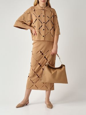 2. Women's Peggy skirt in a viscose blend Cocoa