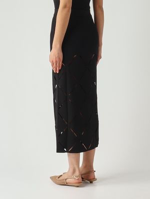 4. Women's Peggy skirt in a viscose blend Black