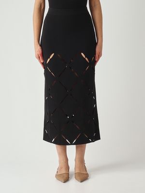 1. Women's Peggy skirt in a viscose blend Black