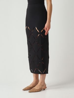 3. Women's Peggy skirt in a viscose blend Black