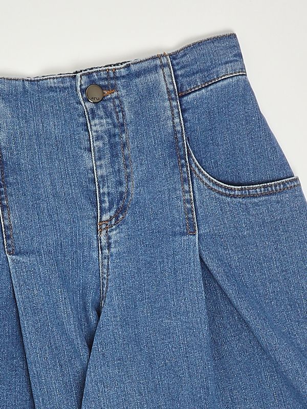 3. Girls' stretch denim Bermuda shorts Medium Denim Fendi jff389avvu