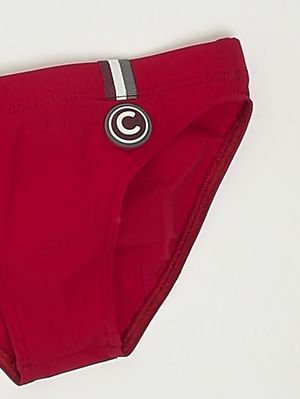 3. Traje de baño para niño de tejido elástico Rojo