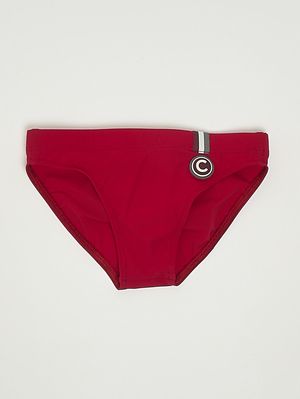 1. Traje de baño para niño de tejido elástico Rojo
