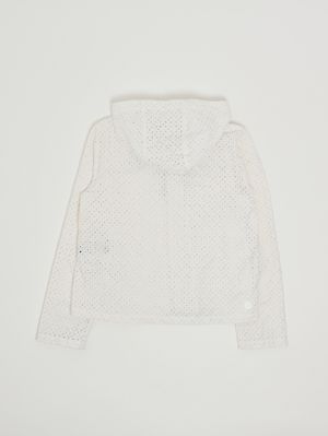 2. Chaqueta para niña de tejido calado Blanco