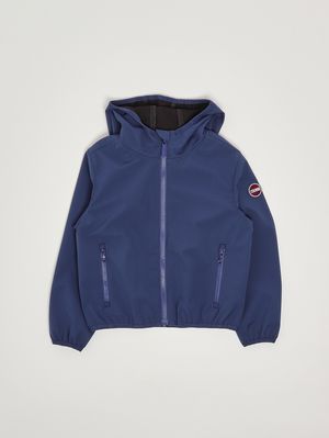 1. Veste garçon en tissu technique bleu azur