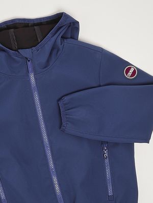 3. Veste garçon en tissu technique bleu azur