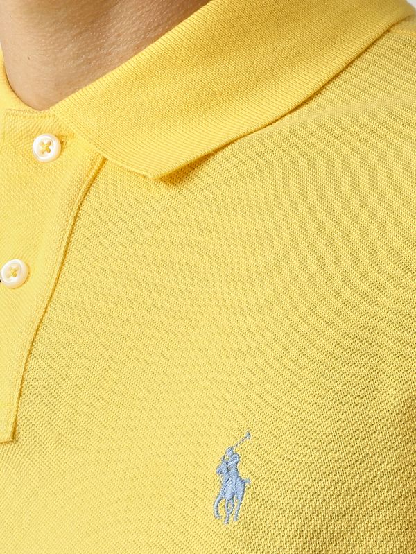 4. Herren-Poloshirt Slim Fit aus Baumwollpiqué Gelb Polo Ralph Lauren 710536856
