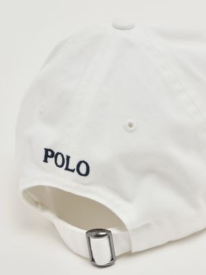 3. Casquette en chino de coton pour homme Blanc